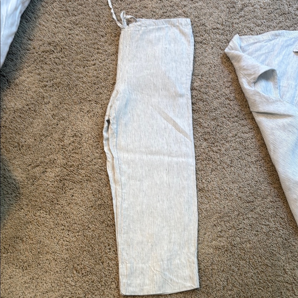 Threads Linen Pinstripe Set - Picture 7 of 10